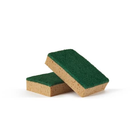 Spugna con abrasivo Perfetto factory Pro 800 spugna tabacco / abrasivo verde conf. 10 pz. – 0241C