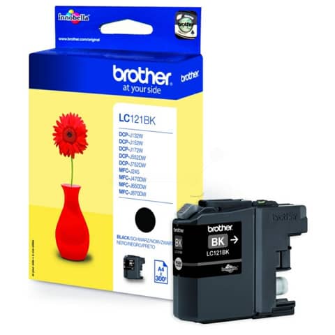 Cartuccia inkjet 121 Brother nero  LC-121BK