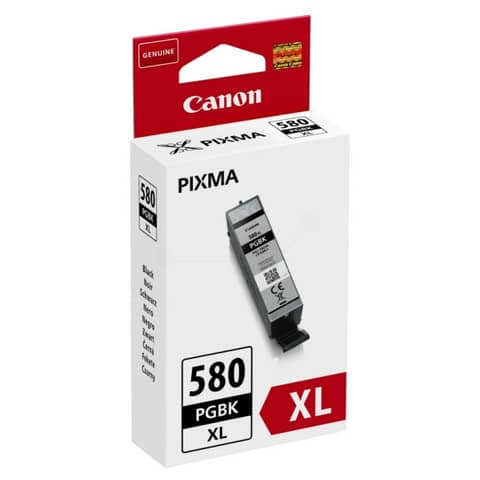 Cartuccia inkjet alta capacità ink pigmentato PGI-580PGBK XL Canon nero 2024C001