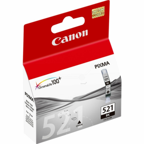 Serbatoio inchiostro CLI-521 BK Canon nero 2933B001
