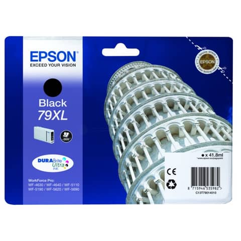 Cartuccia inkjet alta capacità blister RS 79XL Epson nero C13T79014010