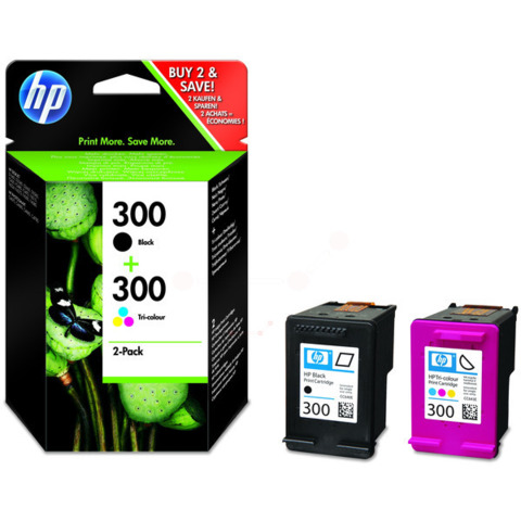 Cartucce inkjet blister 300 HP nero nero +tricromia Conf. 2 – CN637EE