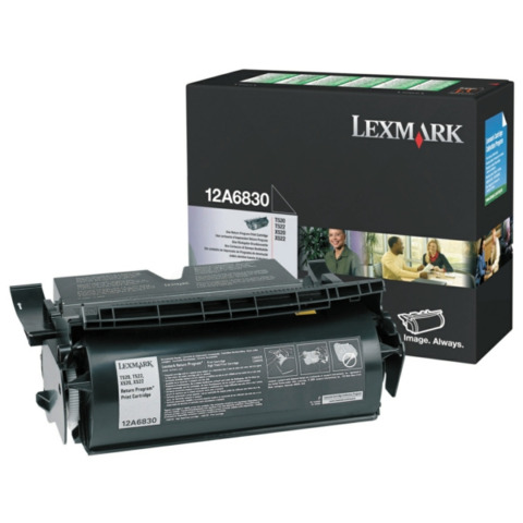 Toner return program Lexmark nero  12A6830