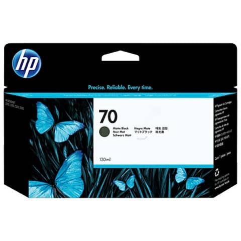 Cartuccia inkjet ink pigmentato 70 HP nero opaco C9448A