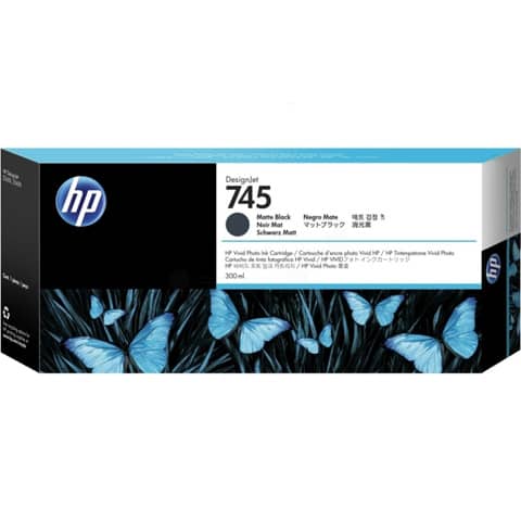Cartuccia inkjet alta capacità 745 HP nero opaco F9K05A