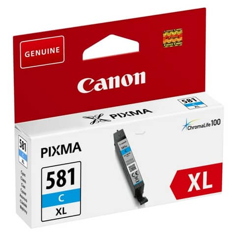 Cartuccia inkjet alta capacità CLI-581C XL Canon ciano 2049C001