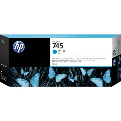 Cartuccia inkjet alta capacità 745 HP ciano F9K03A