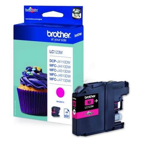Cartuccia inkjet LC-123 Brother magenta  LC-123M