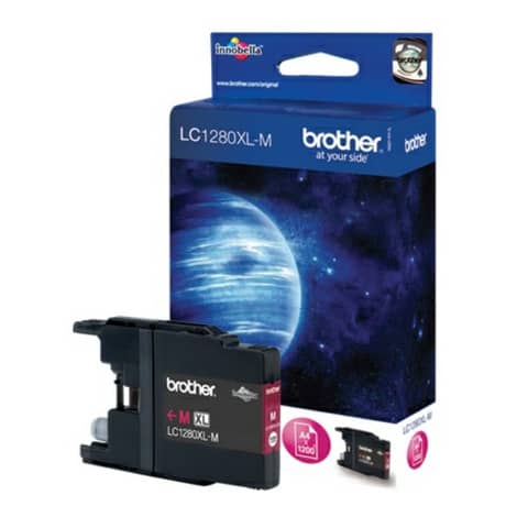 Cartuccia inkjet alta capacità 1280 Brother magenta LC-1280XLM