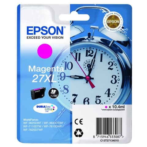 Cartuccia inkjet Sveglia 27XL Epson magenta C13T27134012