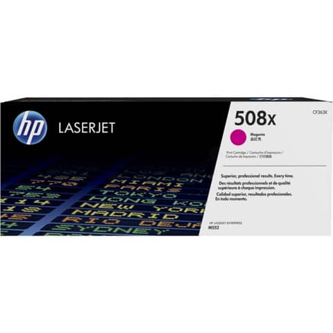 Toner alta capacità 508X HP magenta  CF363X