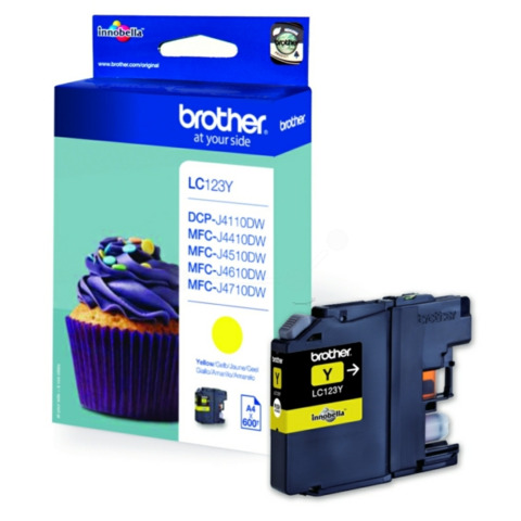 Cartuccia inkjet LC-123 Brother giallo  LC-123Y