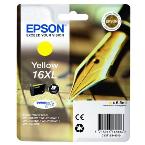 Cartuccia inkjet alta capacità ink pigmentato Penna e Cruciverba 16XL Epson giallo – C13T16344012