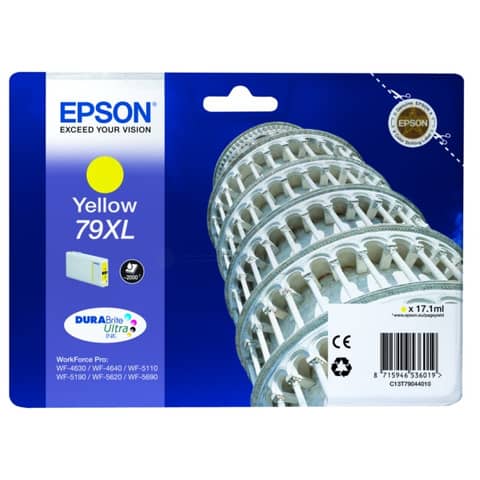 Cartuccia inkjet alta capacità blister RS 79XL Epson giallo C13T79044010