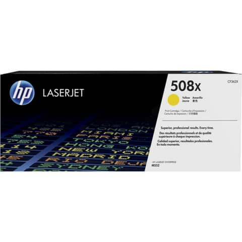 Toner alta capacità 508X HP giallo  CF362X