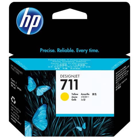 Cartuccia inkjet 711 HP giallo  CZ132A