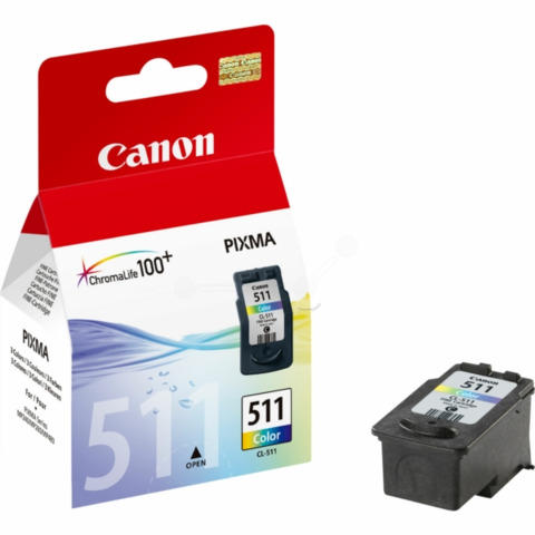 Cartuccia inkjet CL-511 Canon colore ciano, magenta, giallo 2972B001