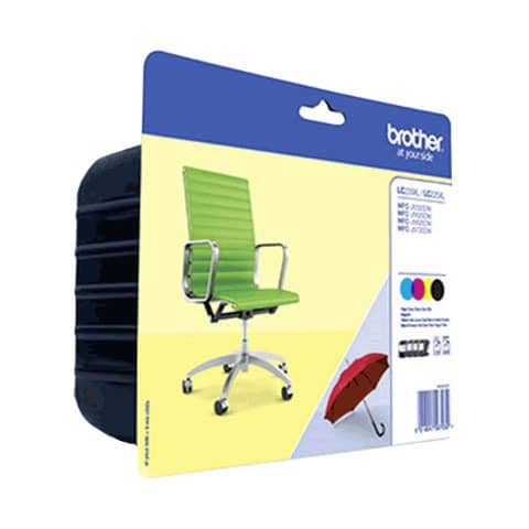 cartucce inkjet LC-229+LC-225 Brother n+c+m+g Conf. 4 – LC-229XLVALBP
