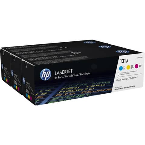 Toner 131A HP ciano+magenta+giallo  Conf. 3 – U0SL1AM