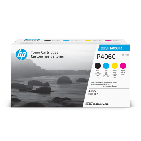 Toner CLT-P406C Samsung nero+ciano+magenta+giallo Conf. 4 – SU375A
