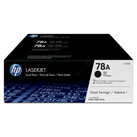 Toner 78A HP nero  Conf. 2 – CE278AD