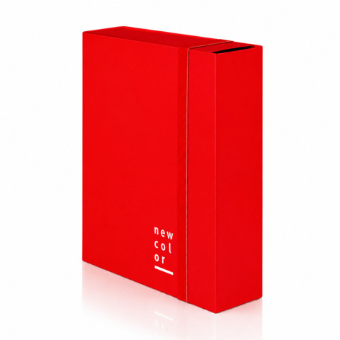 Cartella a 3 lembi con elastico piatto BREFIOCART NEW COLOR 25×35 cm dorso 10 cm rosso – 0221301.RO
