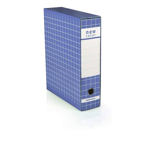 Registratore protocollo con custodia BREFIOCART New Color 35×28,5 cm dorso 8 cm blu – 0201180.BL
