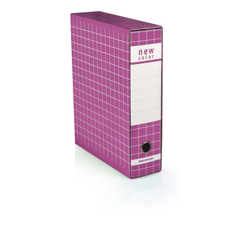 Registratore protocollo con custodia BREFIOCART New Color 35×28,5 cm dorso 8 cm fuxia – 0201180.FX