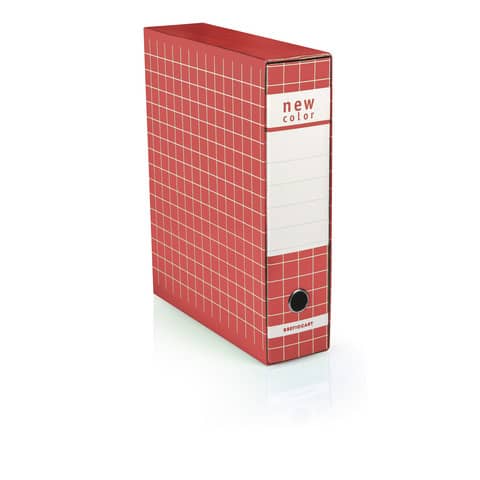 Registratore protocollo con custodia BREFIOCART New Color 35×28,5 cm dorso 8 cm rosso – 0201180.RO