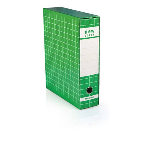 Registratore protocollo con custodia BREFIOCART New Color 35×28,5 cm dorso 8 cm verde scuro – 0201180.VE
