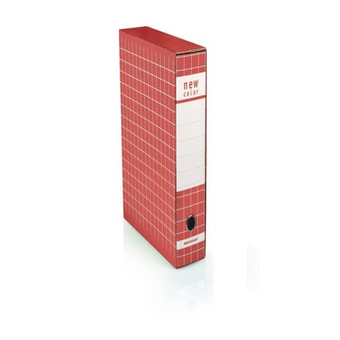 Registratore protocollo BREFIOCART New Color Mignon 35×28,5 cm dorso 5 cm con custodia rosso – 0201183.RO