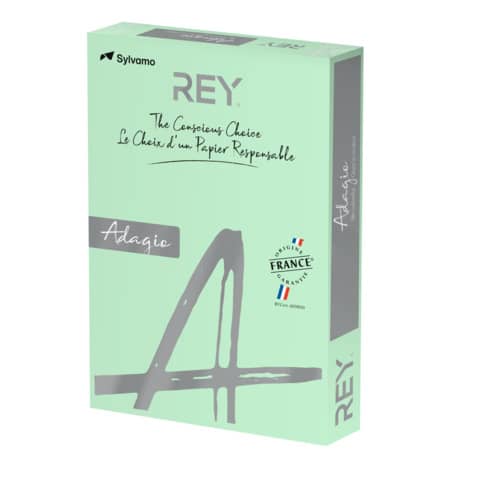 Carta colorata A3 Sylvamo Rey Adagio 80 g/m² verde 81 – Risma da 500 fogli – ADAGI080X683