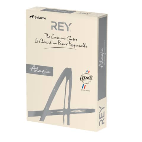 Carta colorata A4 Sylvamo Rey Adagio 160 g/m² avorio – Risma da 250 fogli – ADAGI160X475