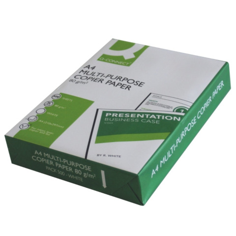Carta per fotocopie A4 Q-Connect 80 g/m² – risma da 500 fogli – KF01087