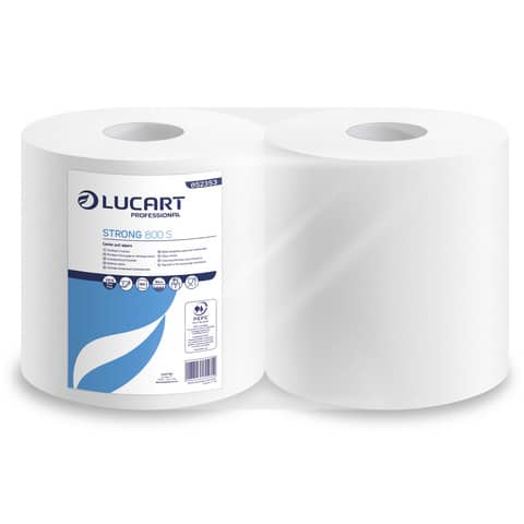 Bobina multiuso Lucart 2 veli  2 rotoli da 800 strappi – 852353