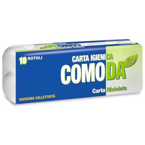 Carta igienica Lucart Eco Comoda 2 veli  10 rotoli da 155 strappi – 811624