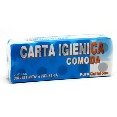 Carta igienica Lucart Comoda 2 veli  10 rotoli da 155 strappi – 811553