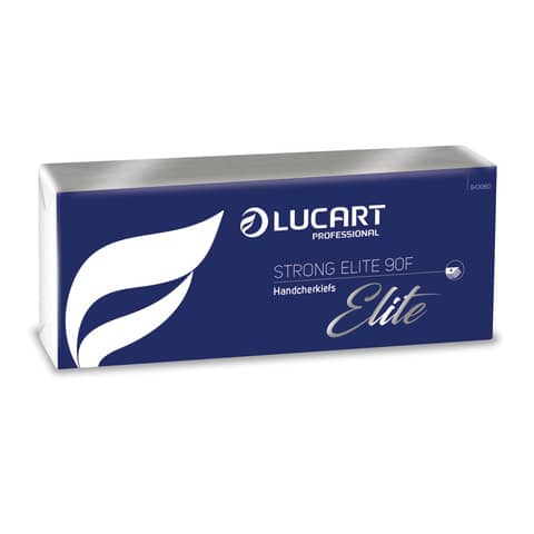 Fazzoletti di carta Lucart Strong 90 Elite F 4 veli – conf. 10 pacchetti da 9 fazzoletti – 843060