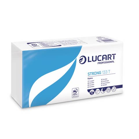 Tovaglioli di carta Lucart Strong 133 T 1 velo conf. da 200 pezzi – 831001