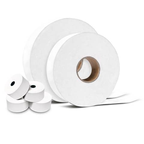 Rotoli per colonnine area di servizio Rotolificio Pugliese 57 mm x 100 m foro 12 mm 55 g/m² conf. da 4 – 57100CS