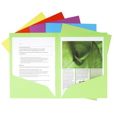 Cartelline doppia tasca Exacompta ROCK”S cartoncino 210 g/m² A4 colori assortiti conf. 25 – 415000E