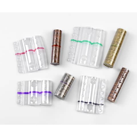 Blister per monete HolenBecky 1 euro capacità 25 monete plastica trasparente confezione da 100 blister – 8006TRBC