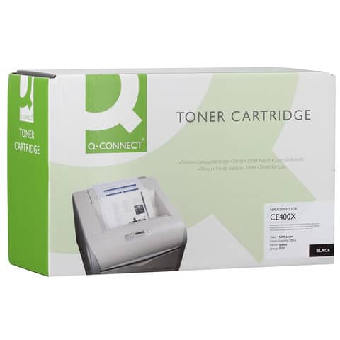 Toner Q-Connect rigenerato HP CE400X nero – KF16076