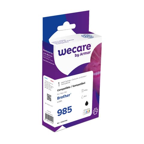 Cartuccia inkjet WECARE compatibile Brother LC-985BK – nero K12527W4