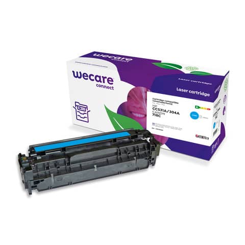 Toner WECARE compatibile HP CC531A – ciano K15133W4
