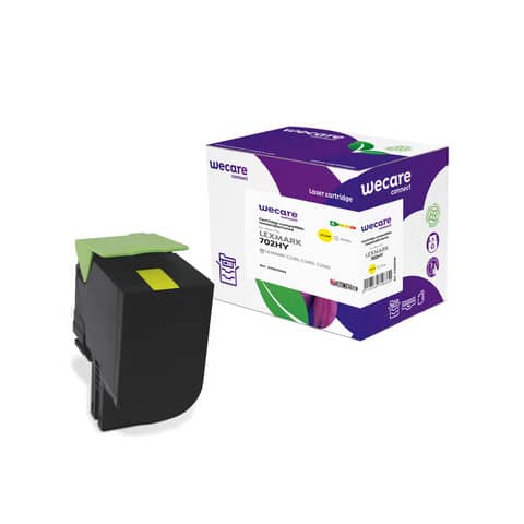 Toner alta resa WECARE compatibile Lexmark 70C2HY0 – giallo K15825W4