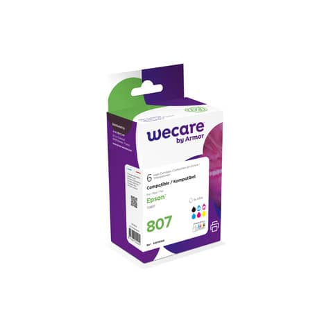 Cartucce inkjet WECARE compatibili Epson C13T08074011 – 6 colori Conf. 6 – K10110W4