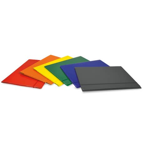Cartellina con elastico tondo EURO-CART Presspan monolucido- 3 lembi – Verde CPEVERVE_DESK