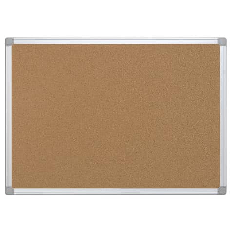 Pannello in sughero Q-Connect con cornice in alluminio 90×60 cm – KF03561