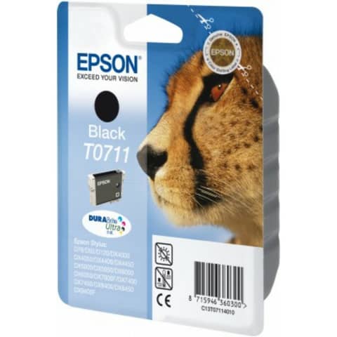 Cartuccia inkjet ink pigmentato Ghepardo T0711 Epson nero C13T07114012